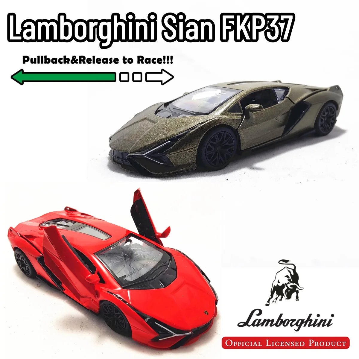 

Реплика в масштабе 1:36 Lamborghini Sian FKP37 Ретро мышечная модель автомобиля украшение интерьера для дома и офиса для мальчика Рождественский подарок игрушка