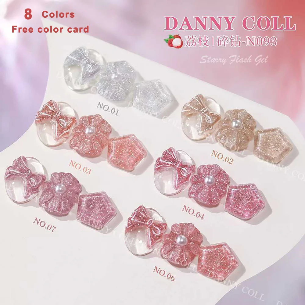 

15ml Nail Gel Polish 8 Color Glitter Color Nail Varnish For Nail Art Manicure Soak Off Enamel UV Gel Varnish Great Coverage