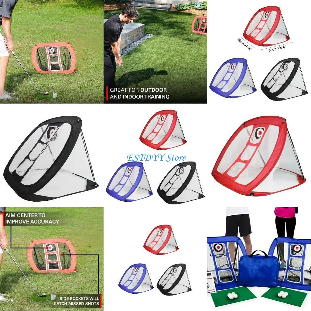 

G6DE Golf Practice Training Driving Hit Net Cage Hitting Mat Ball Set for Indoor Outdoor Practice Equipment Backyard
