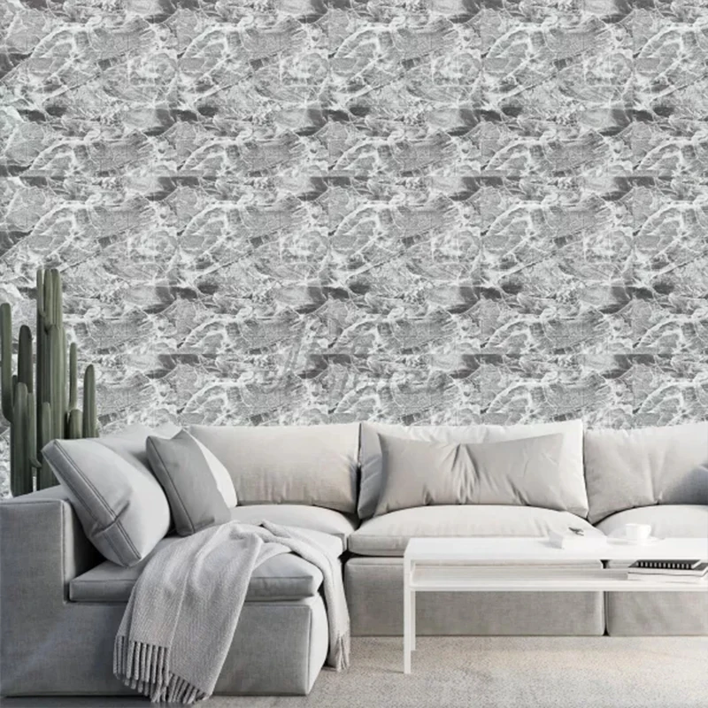 แผ่นผนังลายอิฐ 3 มิติ แบบลอกติด วอลเปเปอร์ตกแต่งผนังสไตล์เรโทร สำหรับห้องนั่งเล่น ห้องนอน ตกแต่งบ้าน