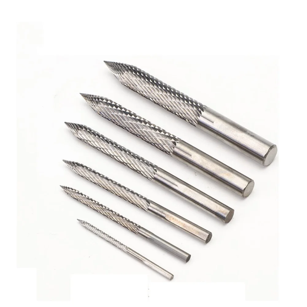 Carbide Rotary Burrs Carbon Steel Pneumatic Drill Bit Patch Plug Tire Repair Air Drill Tire Repair Tool Accessories