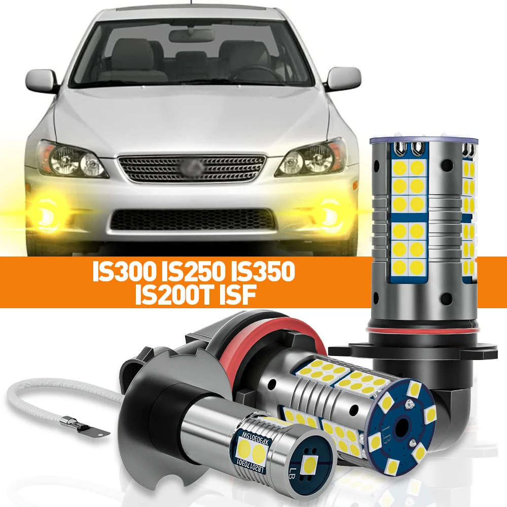 

2 шт. светодиодные противотуманные фары для Lexus IS300 IS250 IS350 IS200T IS F 2001-2017 2003 2006 2008 2011 2012 2013 аксессуары лампа Canbus
