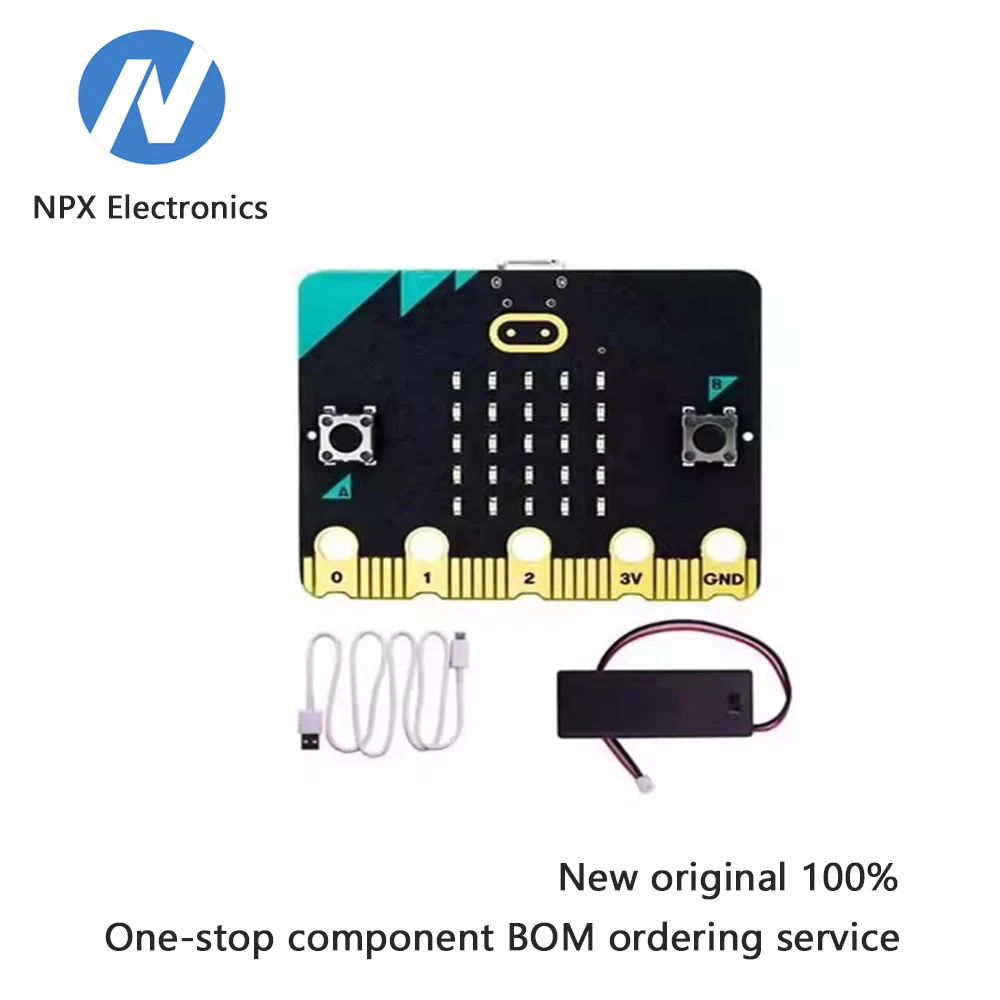 Scheda di sviluppo BBC microbit 2.0, programmazione grafica con auto Python, Mind+ e BXY