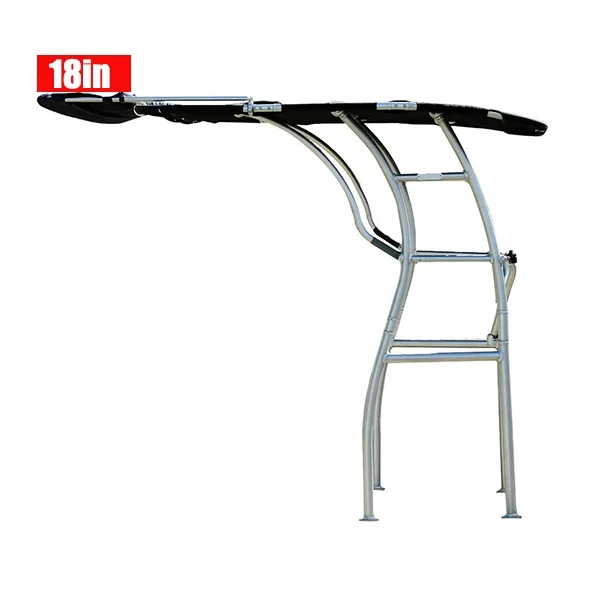 

Dolphin T Top Extension Kit Boat Stern Shade Black Canopy - 60" Wide X 47" Long Extension Bimini Top