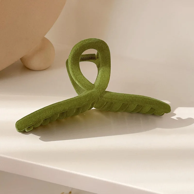 يتدفقون مشبك شعر كليب بسيط أنيق عالية ذيل حصان القرش كليب مشبك شعر الظهر الشعبي