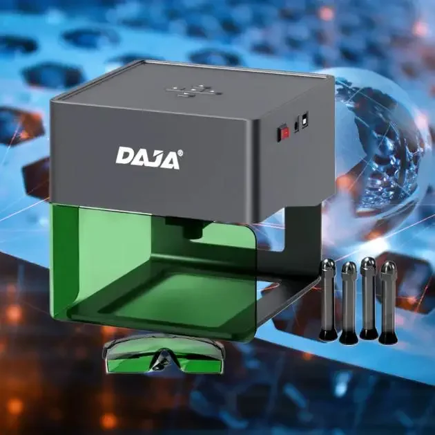 

DAJA DJ6 reflective hot sale desktop home all materials metal plates stamp head vin tag creator print engraving machine