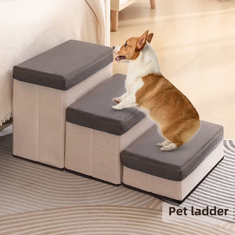 

Indoor Pet Ladder Folds Zipper Storage Stairs Climb Organizer Cat Dog Sofa Ladder Pet Furniture Scratchers Products Supplies