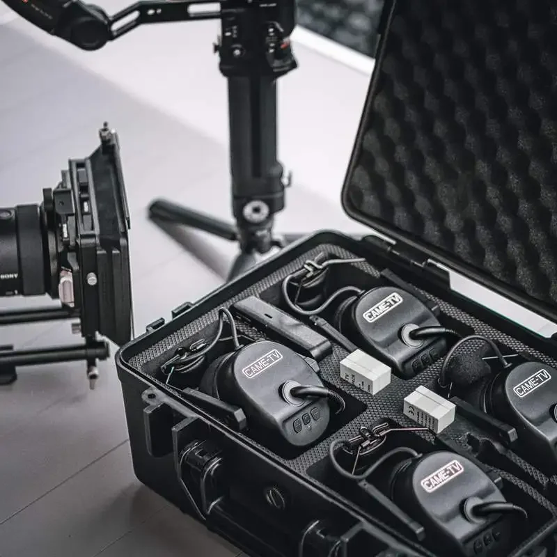 

Full Duplex Wireless Intercom Headset System,Support 4-Person 1100ft Team