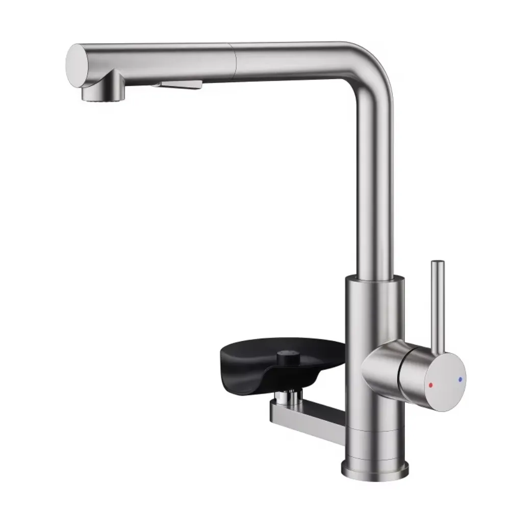 Kitchen Faucet Automatic Glass Cup Washer Pull Out  Sink Faucets Stainless Steel 304 Taps Kitchen Mixer Water Tap Crane