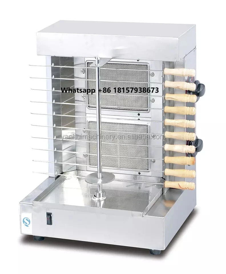 

Semi Automatic Gas Electric Rotating Shashlik Barbecue Shish Kabob Kebab Maker Shawarma Meat Skewer Yakitori Bbq Grill Machines