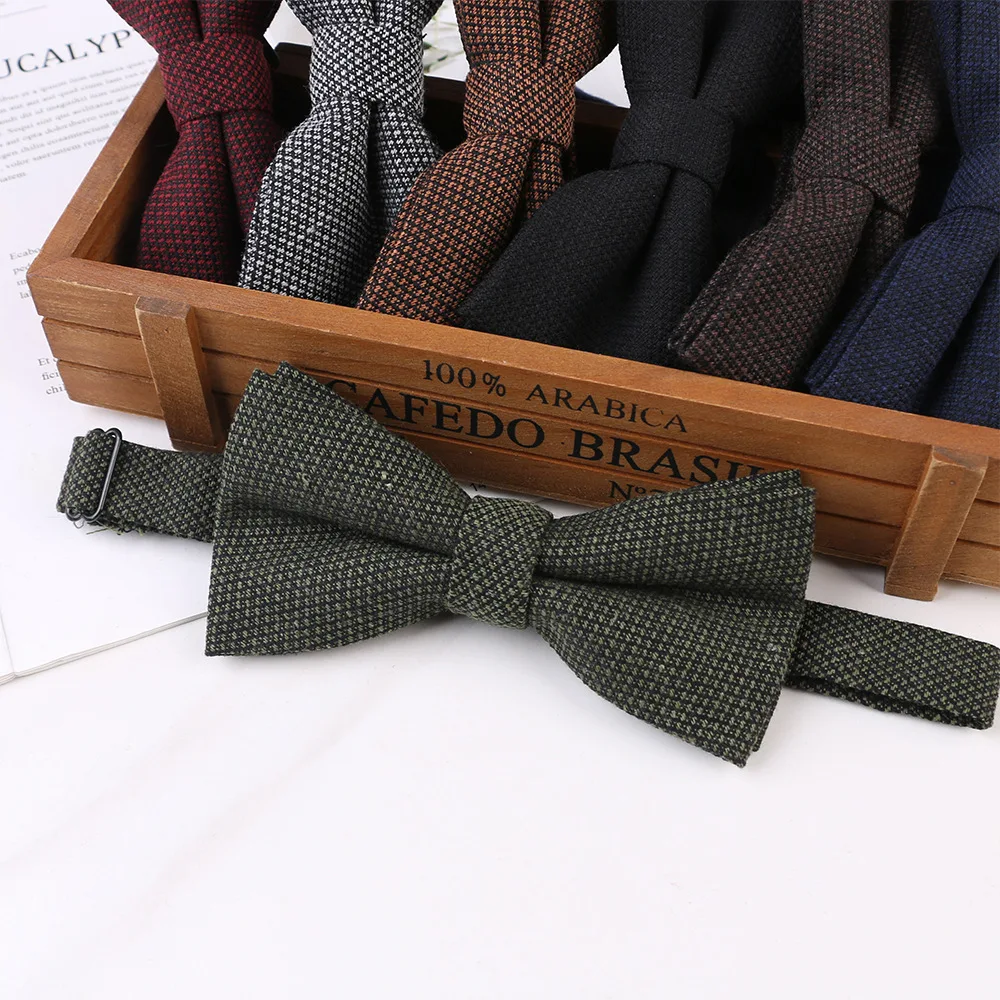 جديد القطن ربطة القوس فيونكة القوس عقدة الكبار بلون بووتيس Cravats حزب بووتيس للرجال الهدايا
