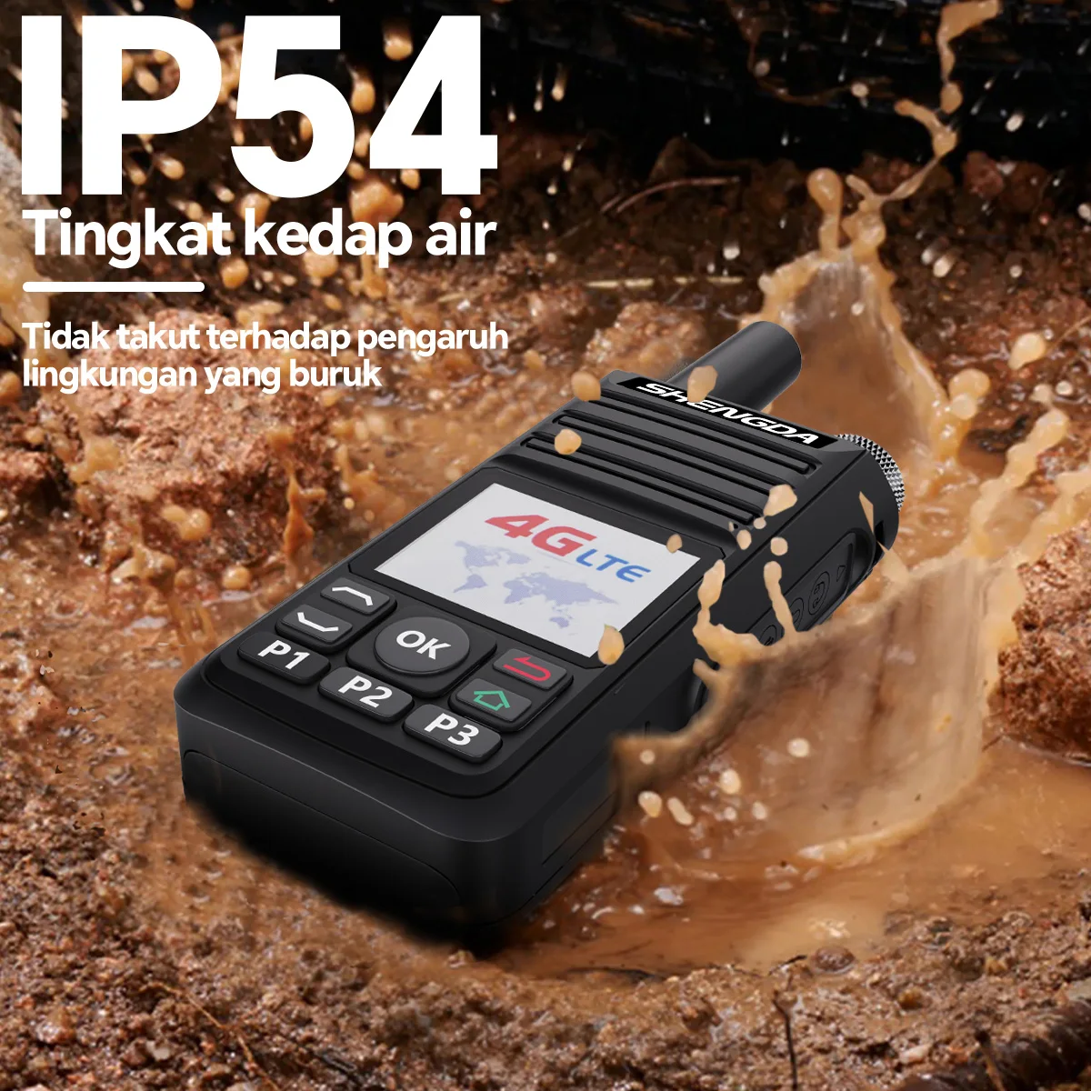 젤로 무전기 SD-B7 4G POC 5000KM 블루투스 GPS SOS LCD 디스플레이 무선 연결 방해 방지 고음질 출력