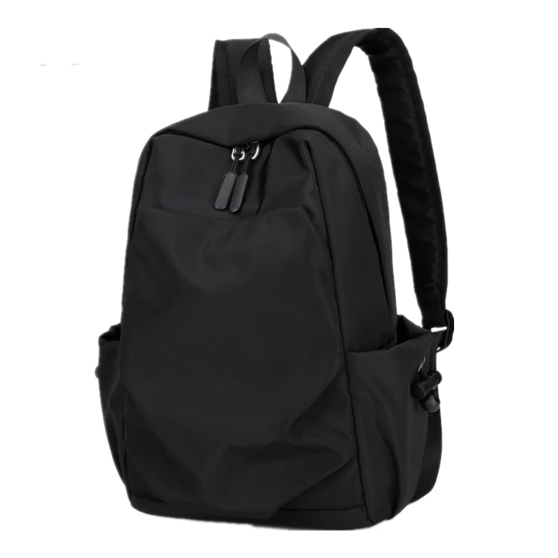 Mini Mochila pequeña de lona para hombre, bolso escolar de hombro negro, impermeable, de diseñador, para viaje y Deportes, a la moda, 2023