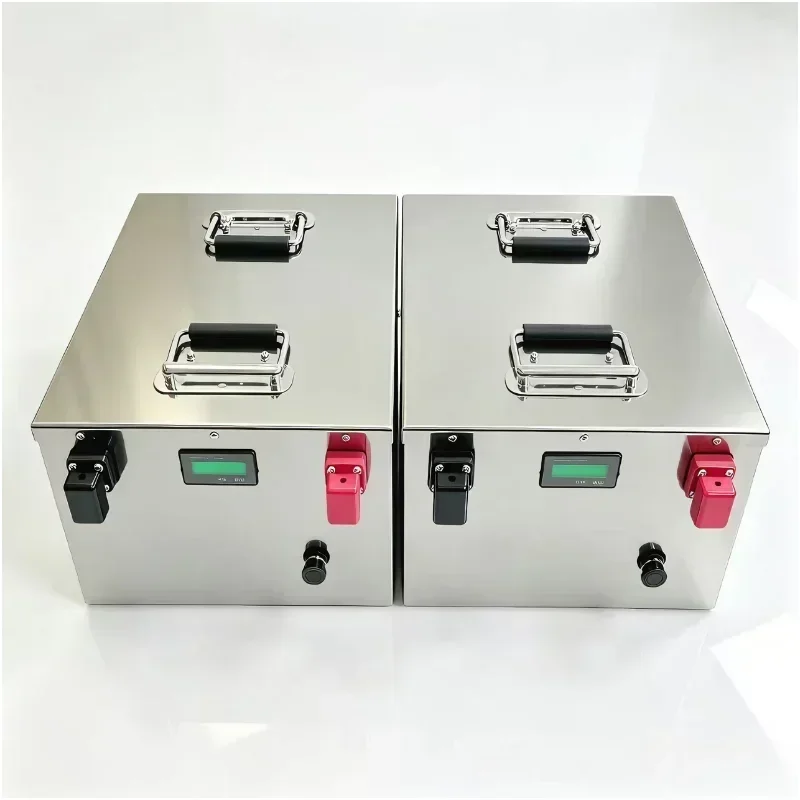 48V & 36V Bluetooth Monitor Lithium Battery Pack 60Ah To 200Ah, Integrated BMS Safe Deep Cycle Lithium Battery Including Charger