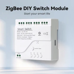 4 Channels Tuya ZigBee Smart Switch Module RF433 Smart Home Automation DIY Breaker Wireless Relay Voice Control for Alexa Google