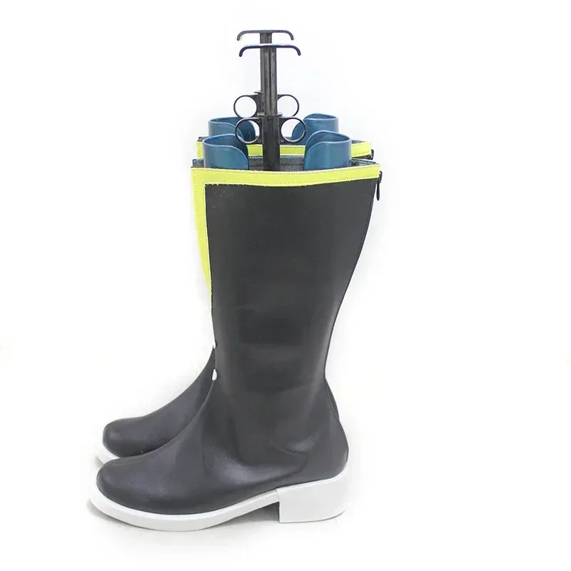 RealCos أنيمي EDENS صفر ريبيكا Bluegarden تأثيري أحذية بولي أحذية أحذية من الجلد هالوين كرنفال الأحذية تأثيري الدعامة مخصص