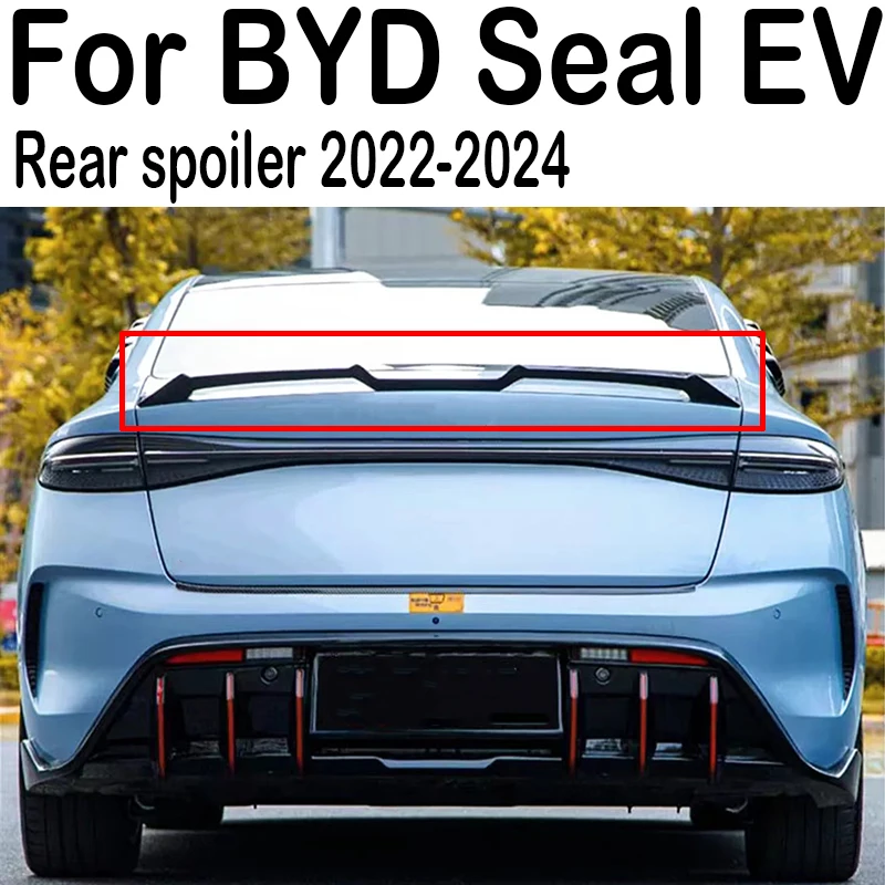 

Для 2022 23 24 BYD уплотнение EV Задняя Крышка багажника Ducktail губа спойлер Крылья