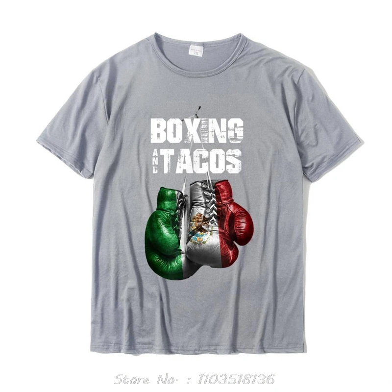 Fitness T-shirt Boxing And Tacos Funny Mexico Oversized Unisex O-Neck T shirt Casual Camisas Hombre Fast Ship cotton tops tees