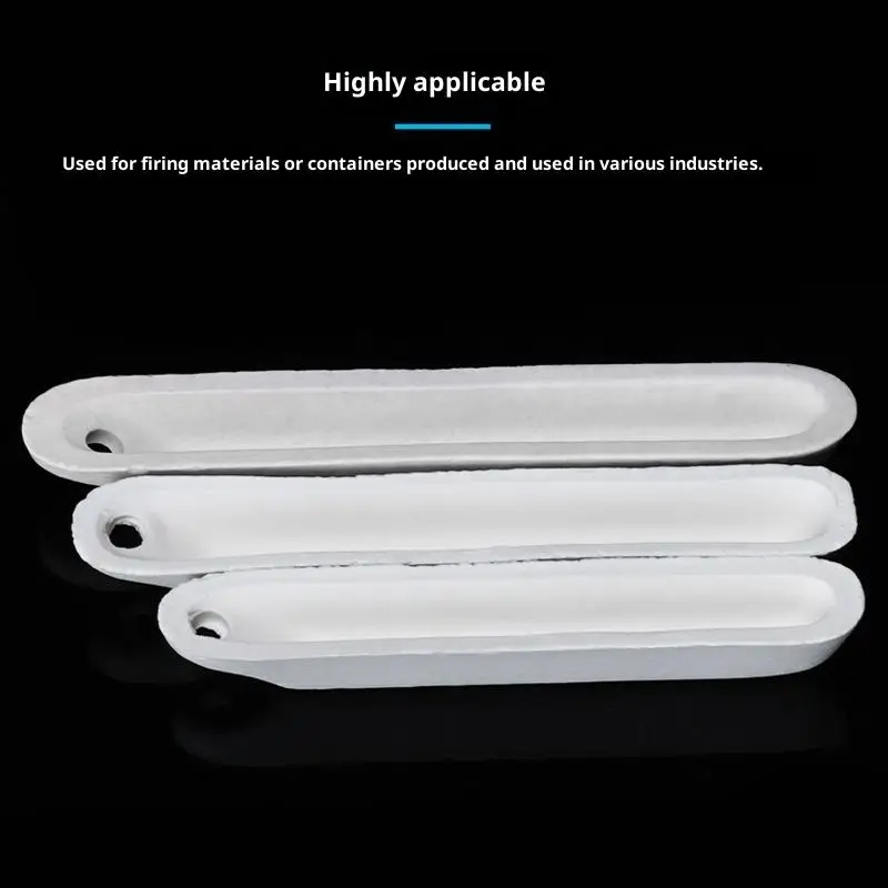 5Pcs High Temperature Porcelain Ark Ship Type Smelting Boat Jewelry Making Tools Durable for Gold Silver Melting Lab Workshop