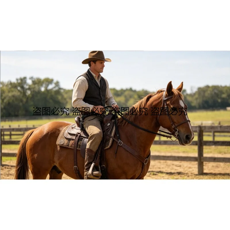New Arrival Men's Knob End Spurs with Nylon Spur Straps Equestrian Horse Riding Accessory 1 Pair