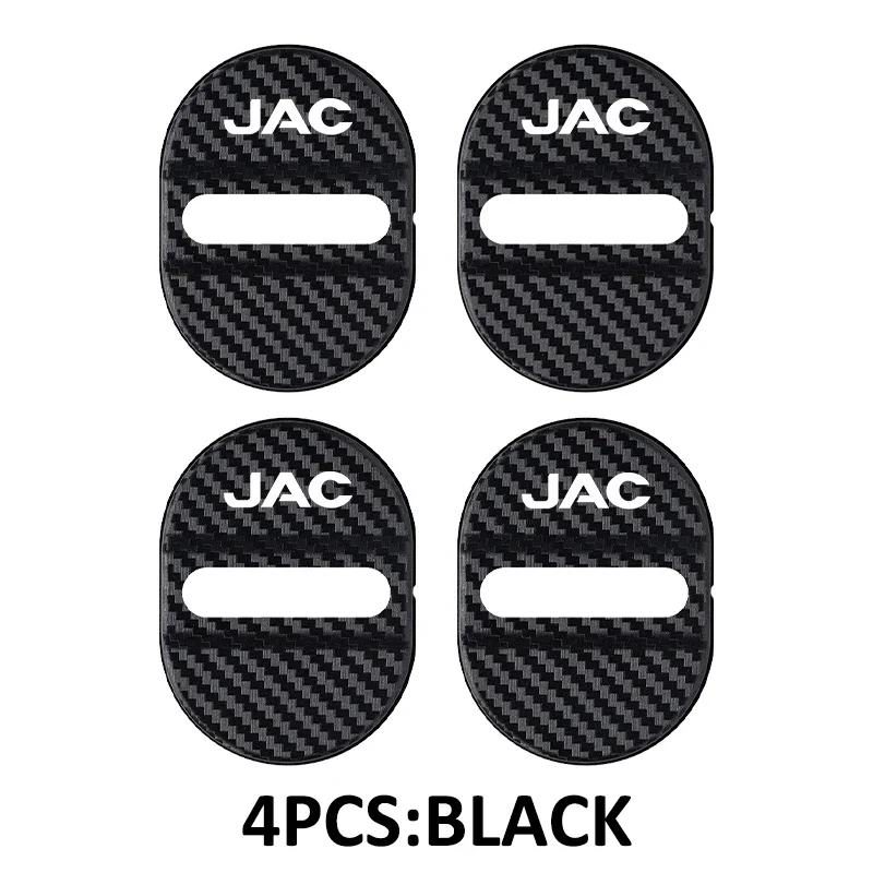 4pcs Anti-Scratch ABS Door Lock Cap, Hard Shell Protector for JAC JS4 JS6 JS8 Refine S3 S4 S5 T6 T8