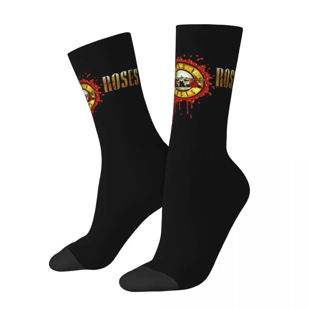 

Male Men Socks Casual Guns N Roses Heavy Metal Sock Polyester Steampunk Music Skateboard Women Socks Spring Summer Autumn Winter