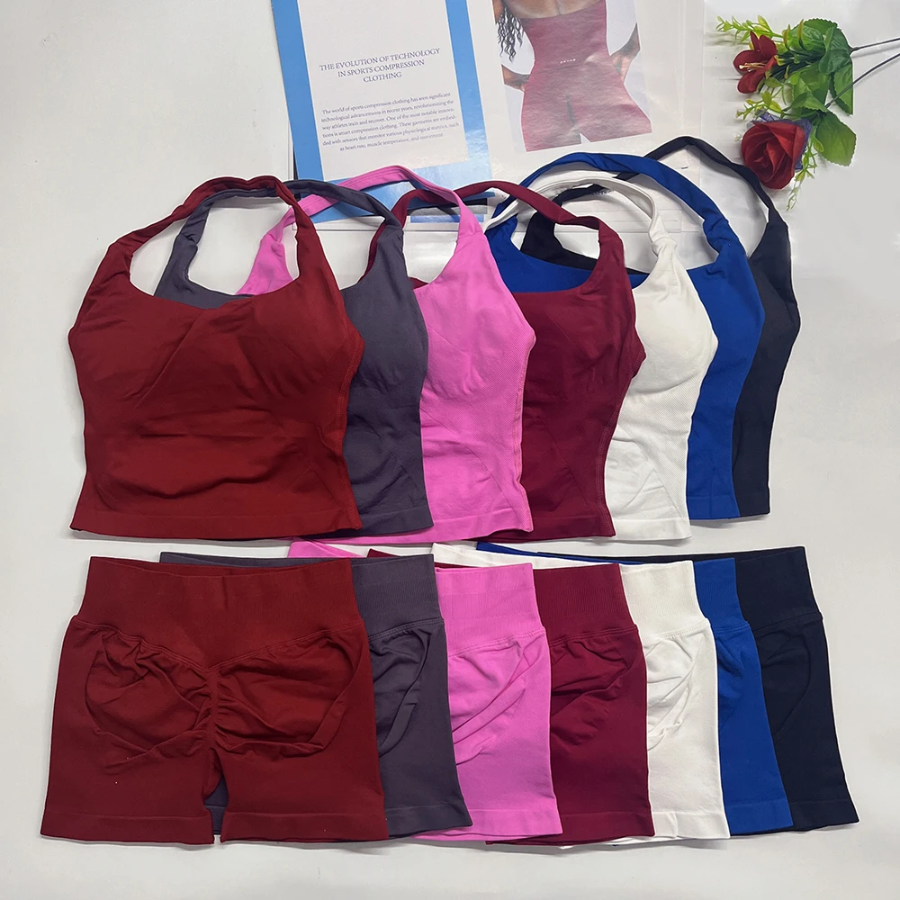 Yoga Fitness Top - Zweiteilige Yoga-Outfits DF Impact Gym-Kleidung Fitness-Hosen-Set