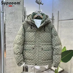 Supzoom New Arrival Top Fashion Logo Male Popular Clothes Thickened Handsome Warm Collar Casual  Winter Down Jackets Men
