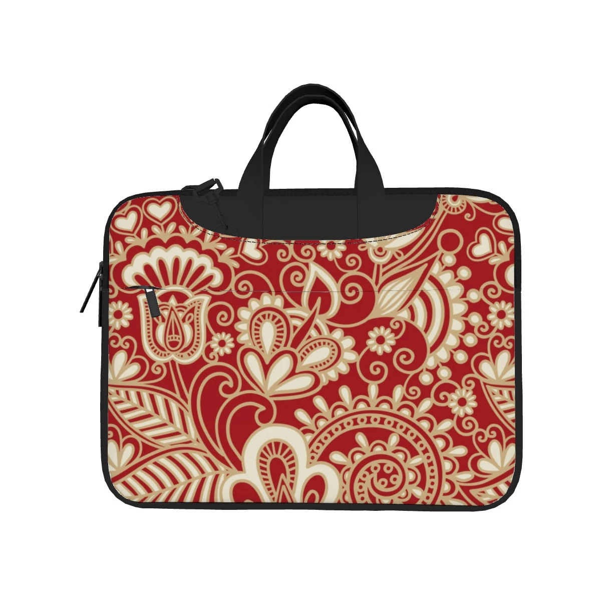 Paisley color pattern laptop bag printed pattern fashion briefcase ultra-thin portable shoulder laptop bag 13 14 15.6in