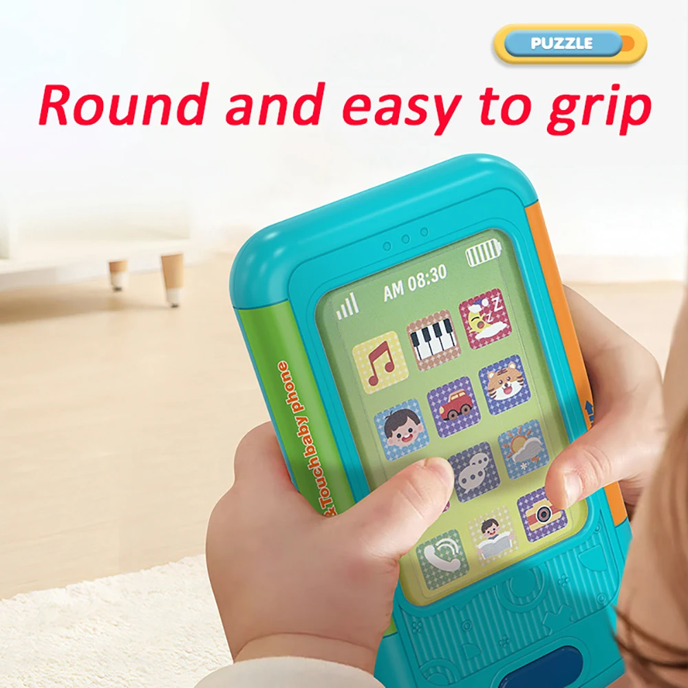 Fun Kids Touch Screen Smart Mobile Phone Toy Enlightenment Early Education Of Puzzle Simulated Musical Story Toy For Kids Gift