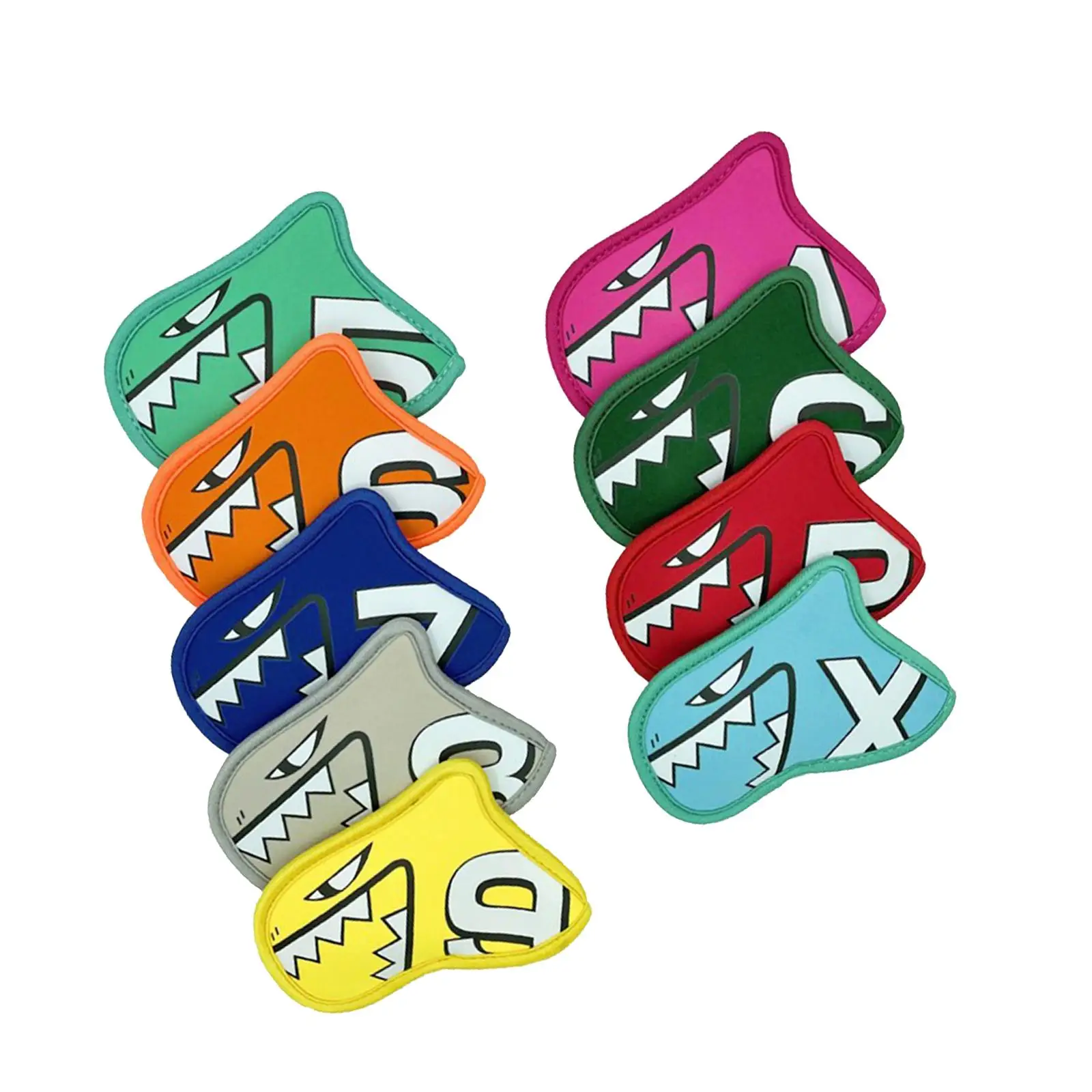 Neoprene Golf Club Iron Covers Case Waterproof Headcovers with Number Tags for Sport Accessories