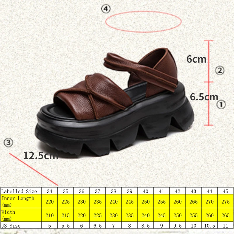 Koznoy 6.5cm sandały damskie mokasyny letnie na platformie koznoj kokasy romskie brytyjskie haczyki Peep Toe bydry prawdziwa skóra buty Mary Jane