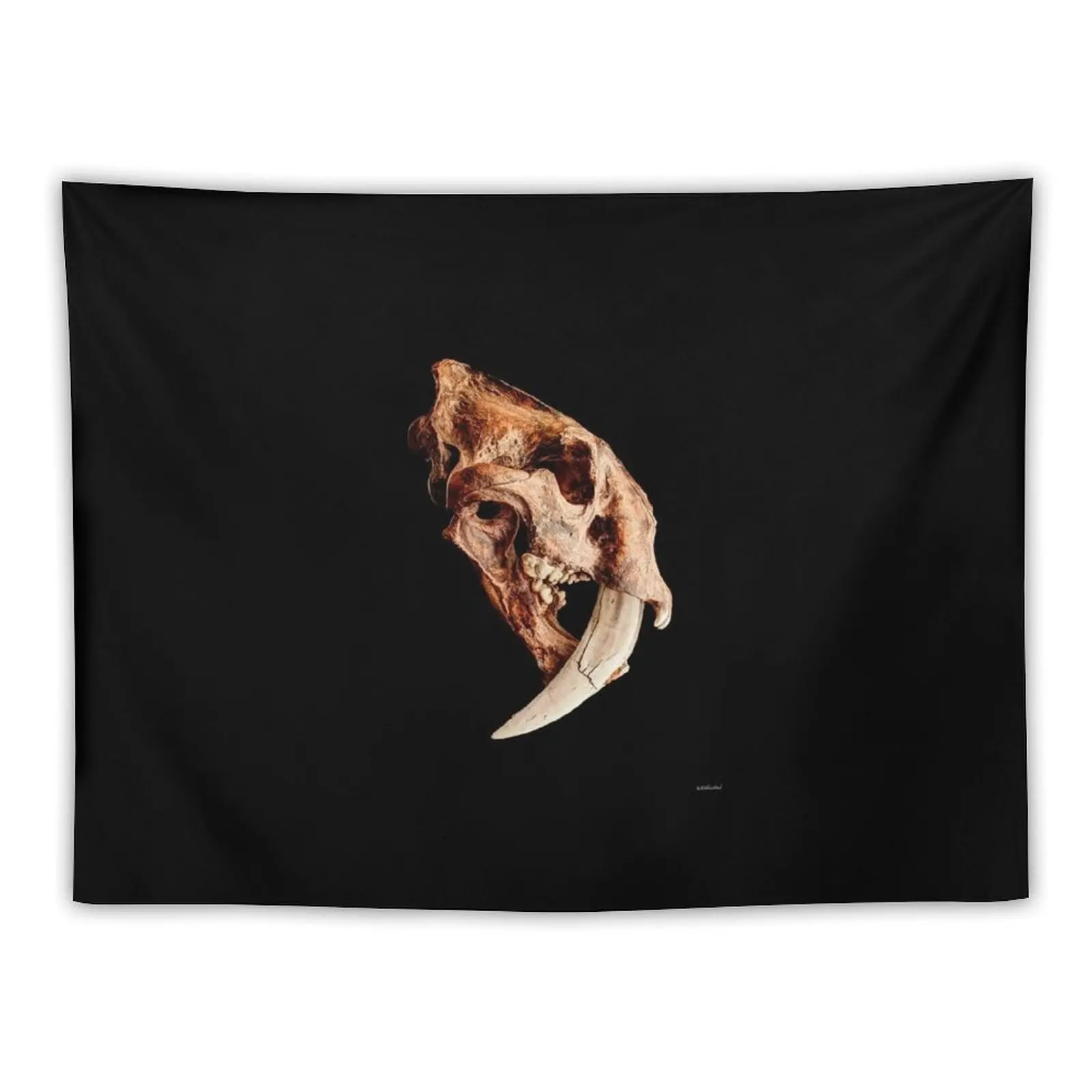 Smilodon fatalis Skull 1 Tapestry Funny Wall Coverings Wallpaper Bedroom Japanese Room Decor Tapestry