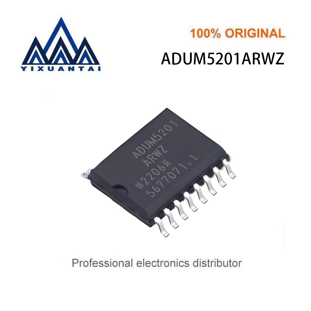 5pcs/Lot  ADUM5201ARWZ  ADUM5201ARWZ-RL  ADUM5201 ARWZ  ADUM5201ARW 【DGTL ISO 2.5KV GEN PURP 16SOIC】New