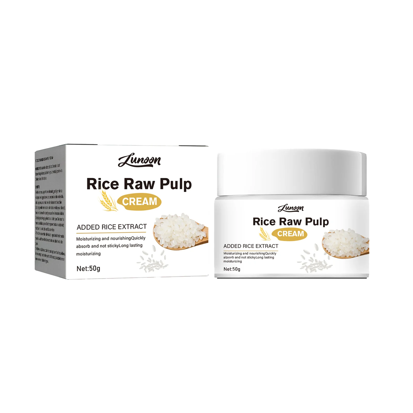 

Rice Cream Promotes Elasticity Radiance Moisturizes NouriTheshes Locks Moisture Face Lifting Firm Nourishing Repair Collagen 50g