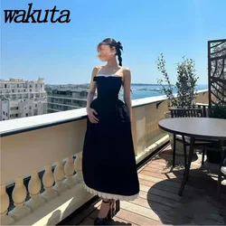 Wakuta Elegant Jennie Dress Sheath Cake Pleated Wedding Gowns Party Protagonist Banquet Small Vestido Elegante Mujer Para Fiesta