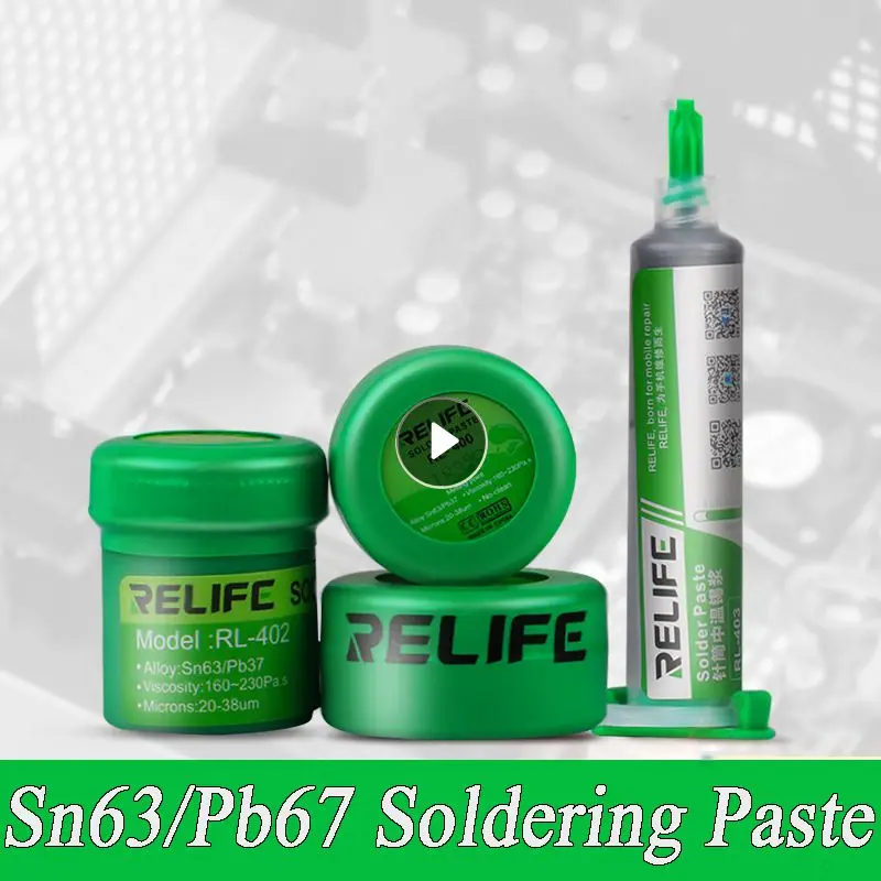 

New Sn63/Pb67 Soldering Paste 183 Degree Medium Temperature Flux No-Clean Rosin For BGA SMT Reballing Welding Repair Supplies