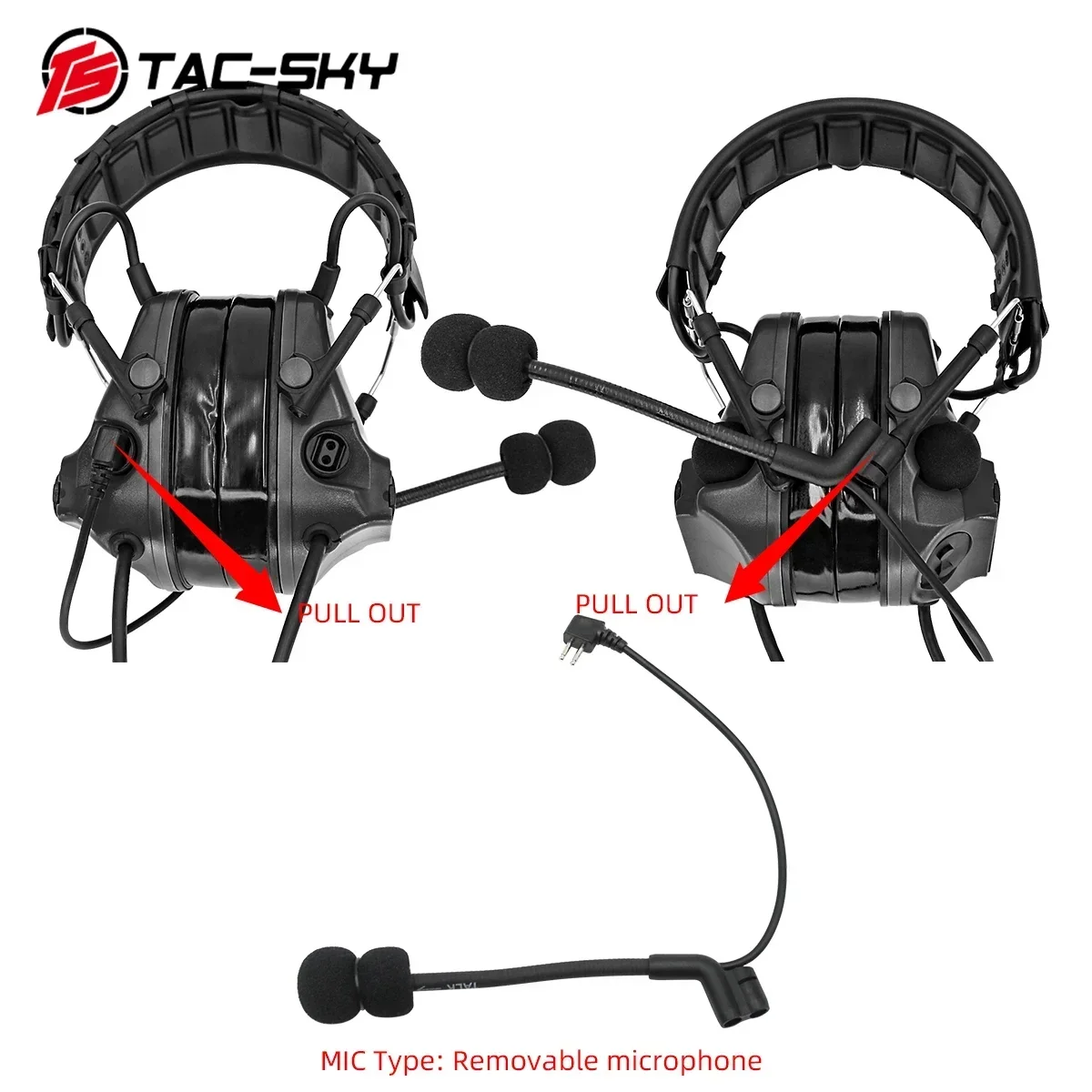 TAC-SKY COMTA III Dual Communication Noise Reduction Pickup Tactics Hunting Hearing Protection Walkie-Talkie Shooting  Headse