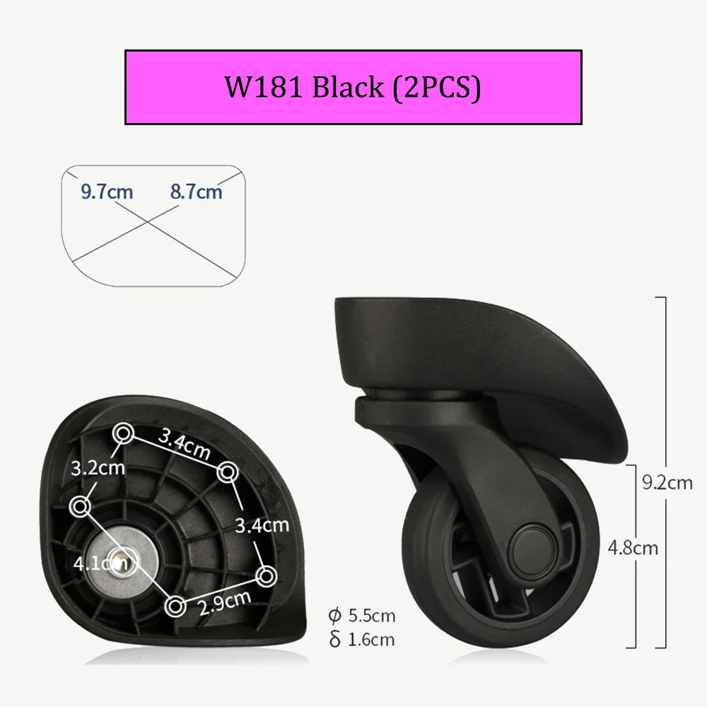 Hongsheng A-87 수하물 휠 액세서리, 롤러 여행 가방, 범용 휠 탑승 케이스, 고강도 교체 휠