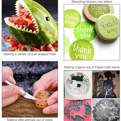 Ny hobbyknivset Exacto-blad Xacto för skärning, skapande av hantverk med 11 blad och 1 linjal 10 best sales kniv 111 - №5