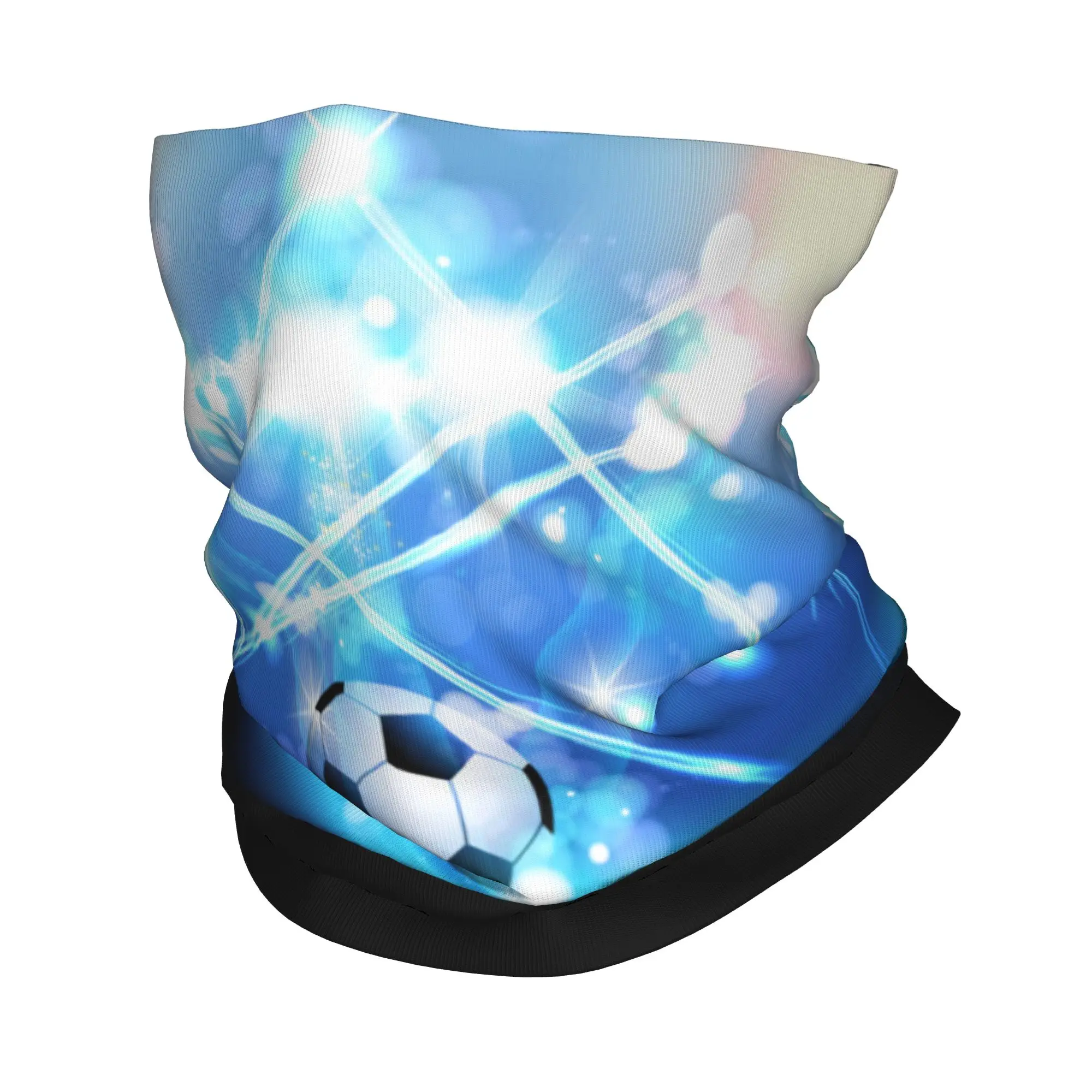 Custom Football Light Poster Bandana Neck Gaiter Windproof Face Scarf Cover Women Men Soccer Ball Headband Tube Balaclava
