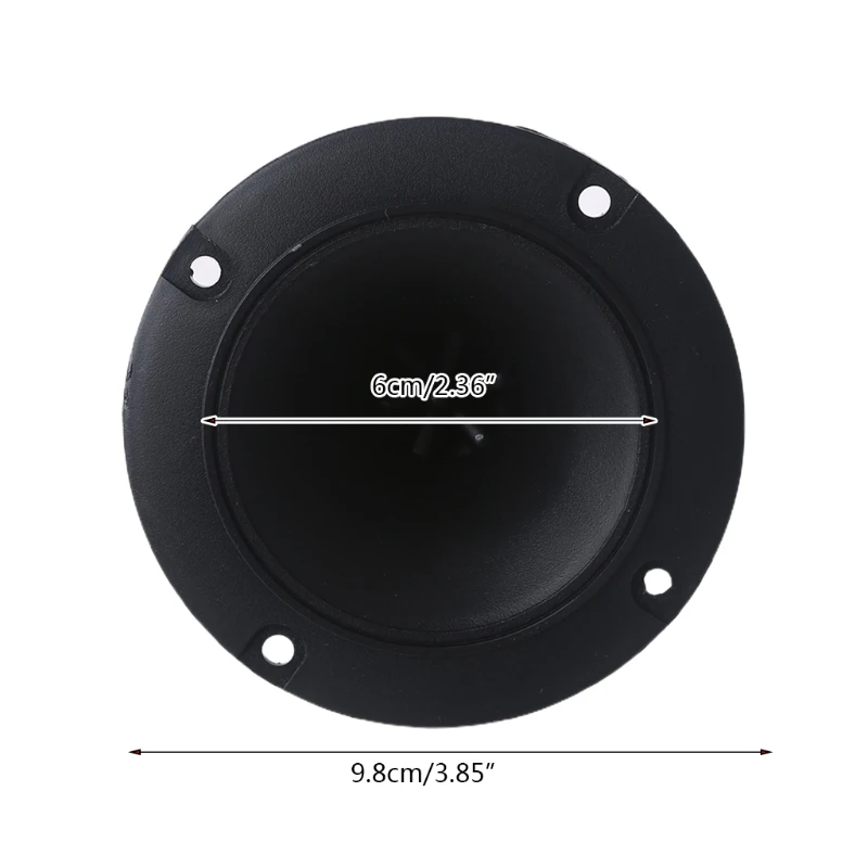 ADWE Black Horn Speaker Tweeter 3 Inches Diameter 9mm High Power Horn Tweeter Circular Piezo Tweeter Speaker Horn