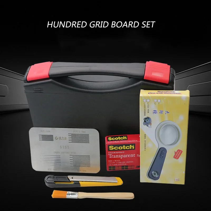 

4-in-1 Stainless Steel One-Hundred Grid Board Guide Cutting Planning Grid Device Adhesion Determination Grid Board