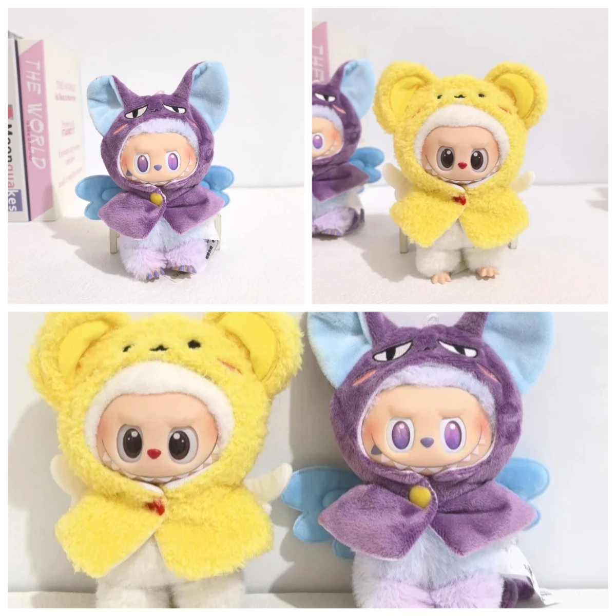 

Cute Cartoon Animal Clothes for 15/17 Cm Labubu 3.0 V1/v2/v3 Doll Cloth Outfit for Labubu Ropa Doll Clothes Accessories