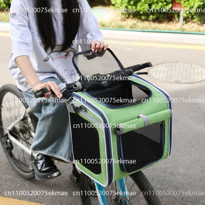 Motorcycle Car Backpack, Nordic Style Bicycle Cat and Dog Bag