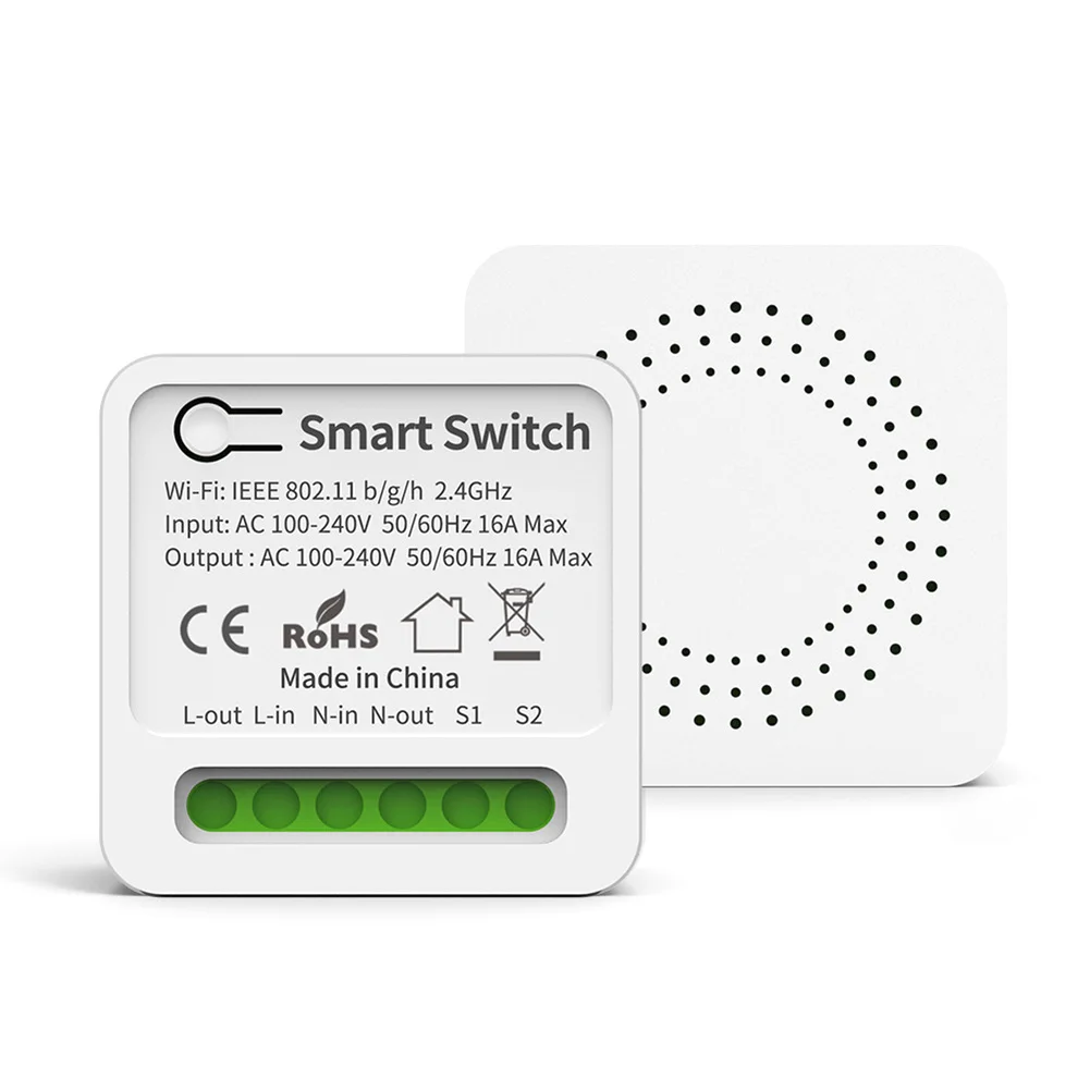 Pièces d'équipement solaire de haute qualité pour Tuya, WiFi Smart Switch, télécommande, commande vocale, 2 voies, interrupteur technique