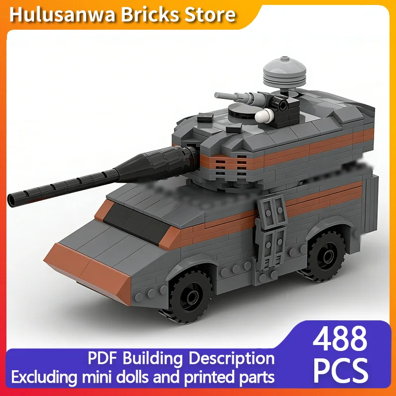 

MPV-58 Modern Military Tanks Model MOC Building Bricks War Equipment Modular Technology Gifts Holiday Assemble Children Toy Suit