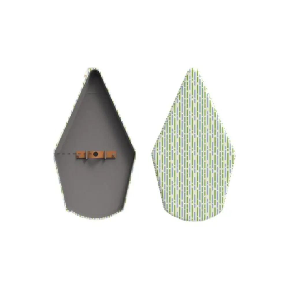 Heat-Resistant Handheld Ironing Board Insulated with Finger Loop Ironing Plate Layered Padding Sponge Padding
