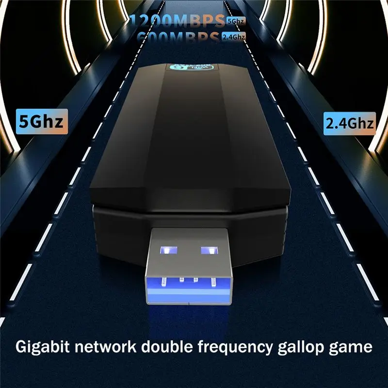 

lucky WiFi6 USB Adapter AX1800M USB Dual Band 2.4GHz/5GHz Wireless Network Card USB3.0 Wifi6 Network Card