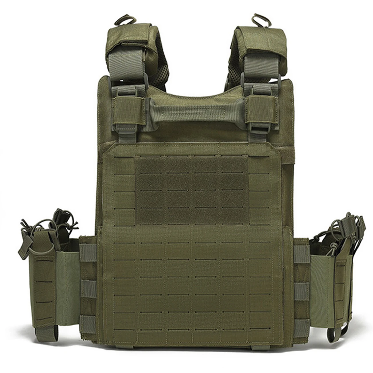 Lasergeschnittene Jagdweste mit Schnellverschluss-Schultergurt und verstellbarem Taillenumfang, MOLLE-System – Detail 16